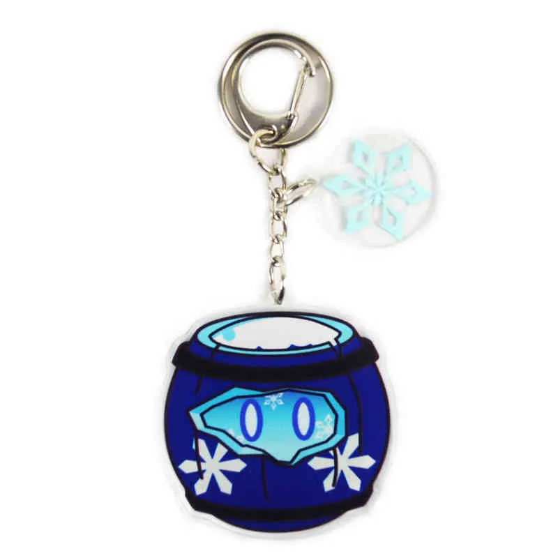 Game Genshin Impact Slime KeyChain Cartoon Cosplay Pendant Props Accessories Christmas Gifts Anime Figure Keychain Accessories Y220413
