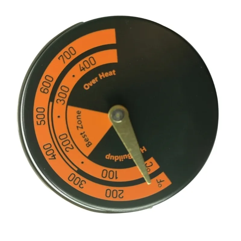 Magnetisches Kamin-Ventilator-Herd-Thermometer für Scheitholz, Grill, Ofen, Temperaturanzeige, Messgerät Au17 21 Drop 220505