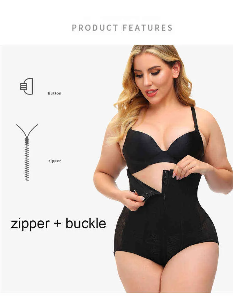 Grande dame, plus la taille du ventre contrôle slips 4XL corps Shaper XXS taille haute formateur pour les femmes robe sous-vêtements bout à bout shaperwear L220802