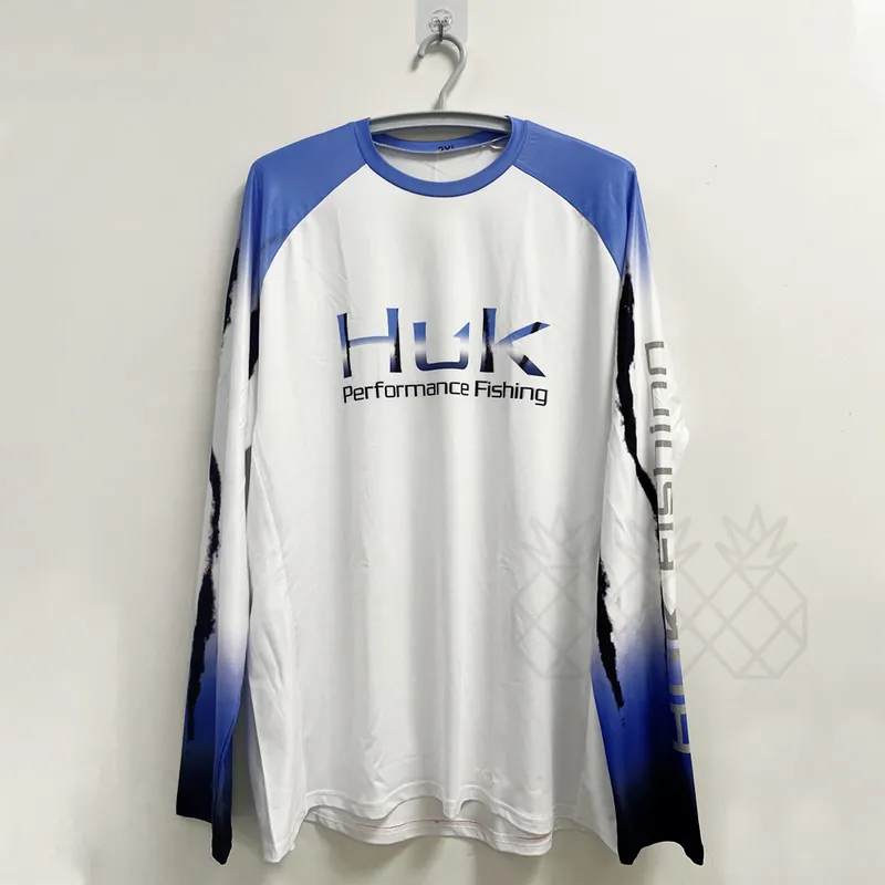 낚시 셔츠 huk 맞춤형 의류 긴 슬리브 재킷 Tshirt UV 보호 50 남자 여름 마모 2207183684813