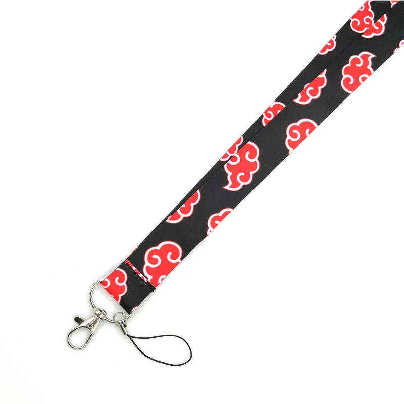 Wolken 90s Cartoon Grappige Vintage Halsband Lanyards ID Badge Kaarthouder Sleutelhanger Mobiele Telefoon Strap Gift AA220318