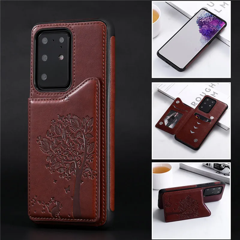 Fashion Tree Embossed Cases For Samsung S8 S9 S10 S20 Plus S10E S105G S20Ultra Note 8 9 10 A50 A50S A30S Case Cover