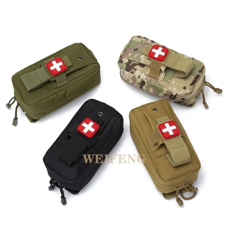 Tático molle edc bolsa ao ar livre emt kit de primeiros socorros ifak trauma caça sobrevivência emergência saco pacote ferramentas militares 2206235066233