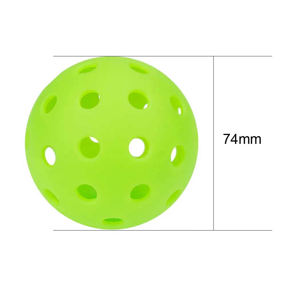 12 st 74MM 40 hål pickleball bollar utomhus golf träning bollar golf boll golf tillbehör