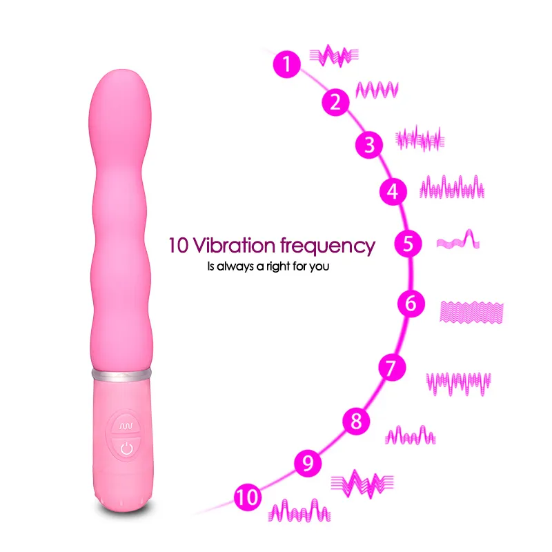 Женский AV Magic Wand Fildo Vibrators Сексуальные игрушки для женщин G-Spot Стимулятор VAGINA MASSAGER 10 Ускоры Батареи Взрослые Мастурбаторы