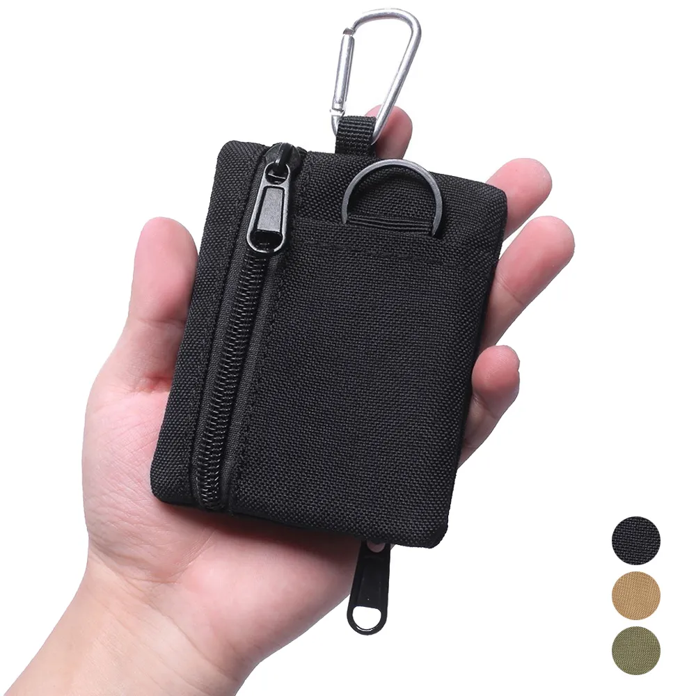 Tactische portemonnee EDC Molle Pouch Portable Key Card Case Outdoor Sport Coin Purse Hunting Bag Zipper Pack Multifunctionele tas