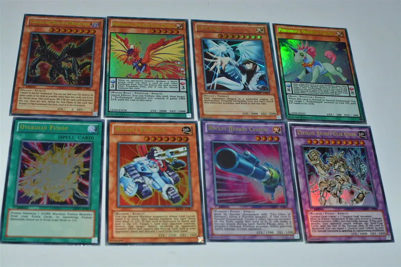 Yugioh Set Box Holographic Card Yu Gi Oh Anime Game Collection Card Children Boy Children's Toys 220808