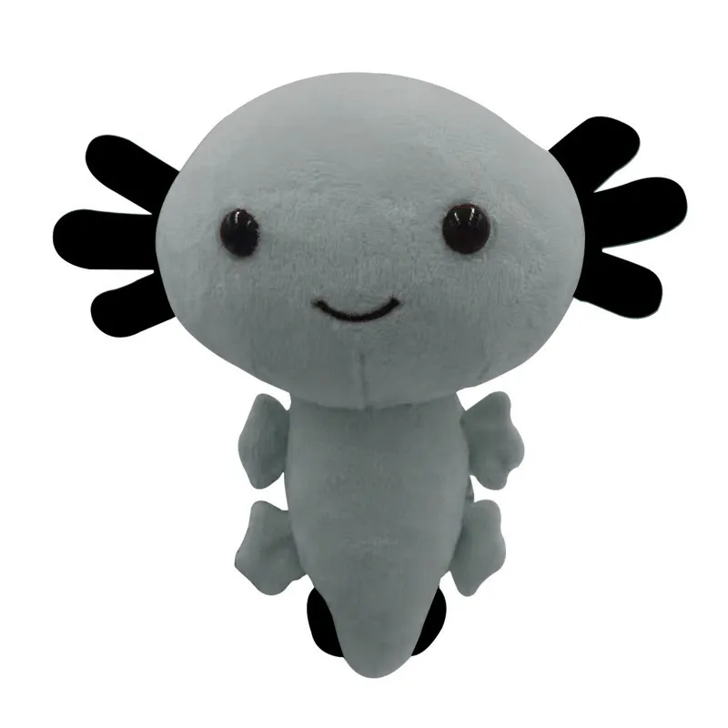 Peluche Kawaii Animal Figure Jouet Dessin Animé Rose Gris Axolotl Poupée En Peluche 20cm Cadeaux Pour Enfants Filles 220629