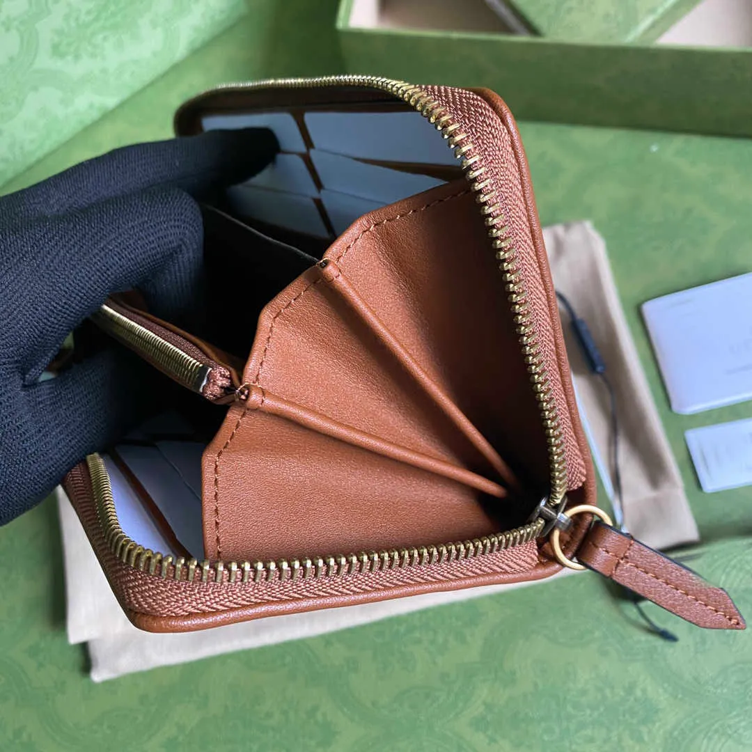 Projektantka najwyższej jakości Diana Bamboo zippy portfel oryginalna skórzana torba na kartę kredytową moda czarna różowa dama długa pures270w