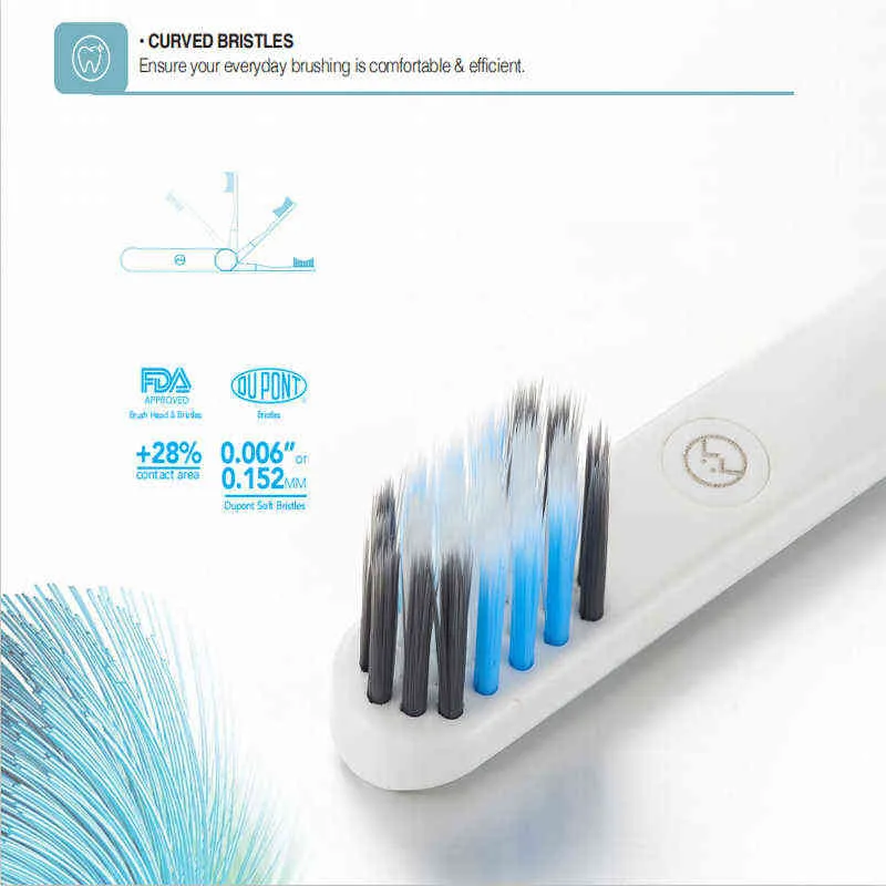 Tandborste ZK30 UTC600 Ultraljudselektrisk tandborste bärbar trådlös laddning UV-C Folding Smart Timer Sonic Tooth Washing 0511