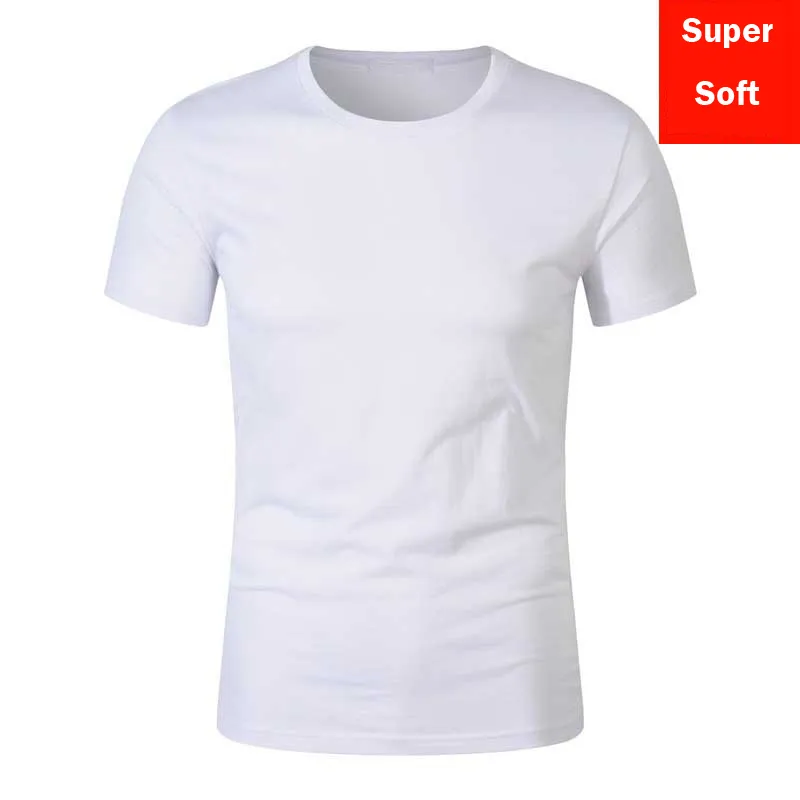 남자 여름 슈퍼 소프트 흰색 T 셔츠 남자 짧은 소매 모달 유연한 tshirt 흰색 기본 캐주얼 티 셔츠 탑 220521