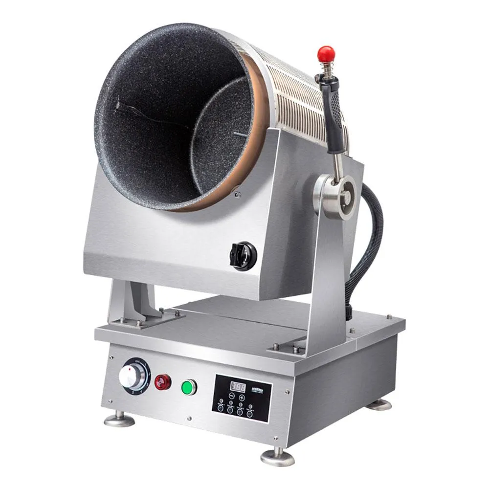 Полезная газовая машина для приготовления пищи в ресторане, многофункциональный кухонный робот, автоматический барабан, газовая плита-вок, плита, кухонное оборудование272u