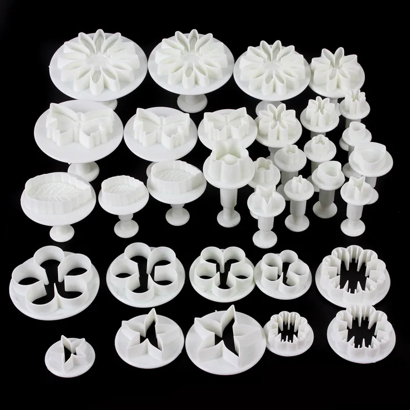 Fondant Cake Mold Set Flower Decorating Tools Kök Bakning Mögel Kit Sugarcraft Making Mold For Cookie Gyh 220601