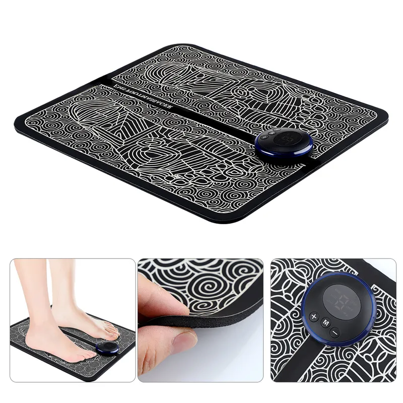 EMS Foot Massager Mat de atención médica eléctrica TENS FISIOTERAPIA Massageador Pes muscular terapia fisica masaje salud músculo relajado 224827315