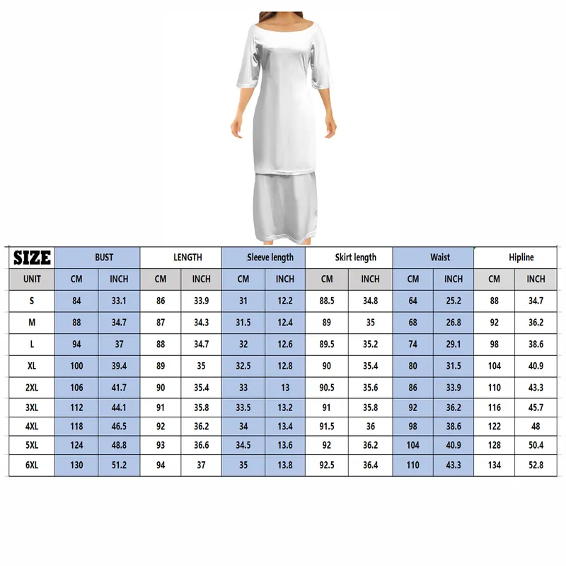 Puletasi Volles Muster Benutzerdefinierte Trendy Samoan Gute Qualität O-ausschnitt Kleid Für Weibliche Puletasi 220615