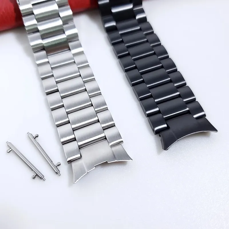 Gebogen uiteinde roestvrij staal geen metalen band voor Samsung Galaxy Watch 4 Classic 46mm 42 mm/44 mm 40 mm vervangingsband Bracelet 2204128975527