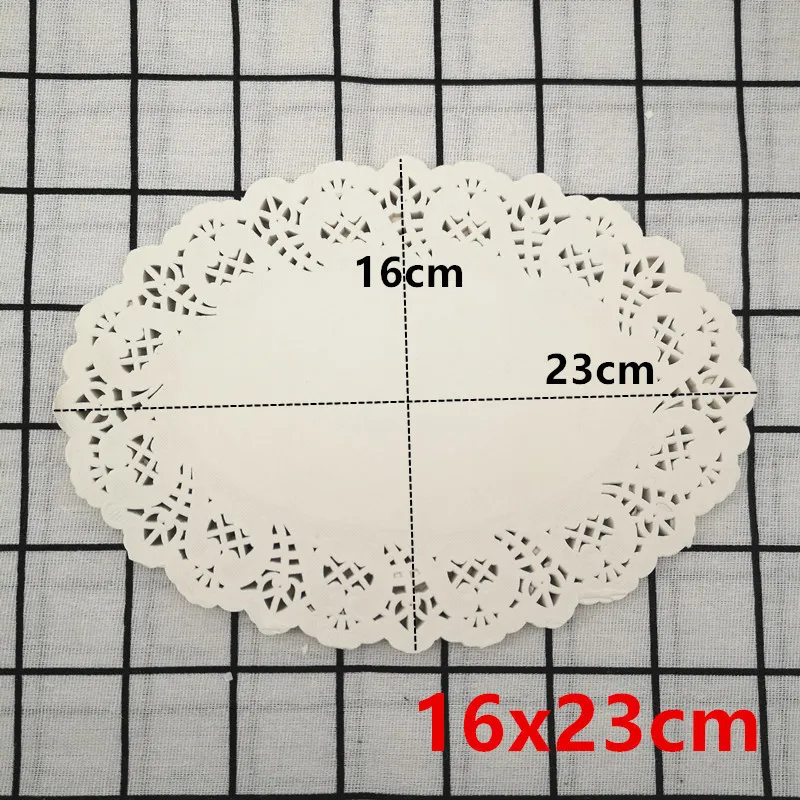 Placemat Rectangle Birthday Celebrations Party Gift Table Mat Cake Lace Paper Doyleys Mats Decoration Accessories 220627