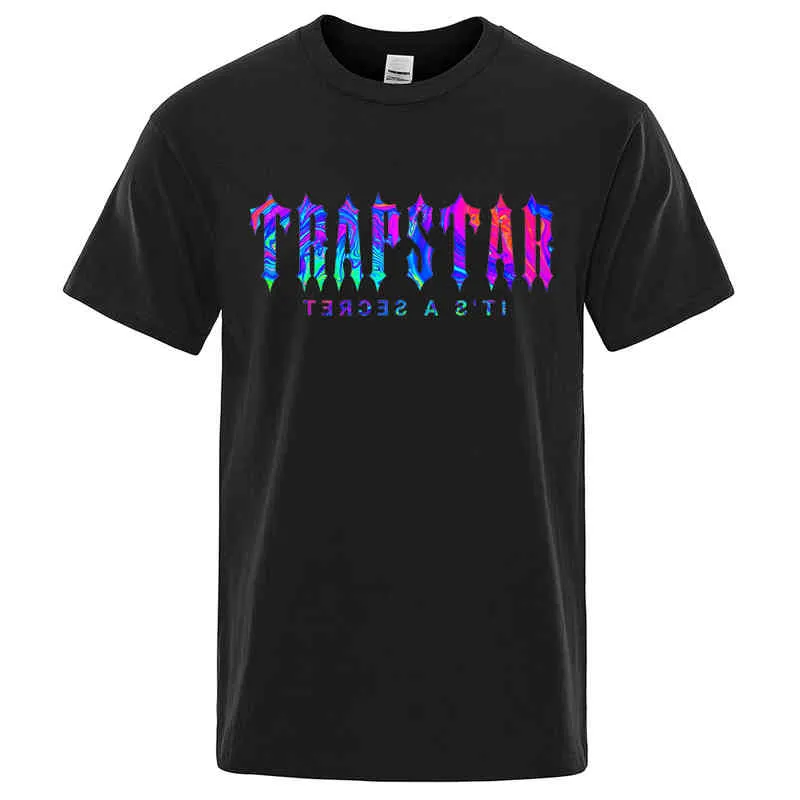 Trapstar London Y2K Style Thirts Men Street Street Cotton O-Deace Exclize Tee Clothing Summer Summer Term