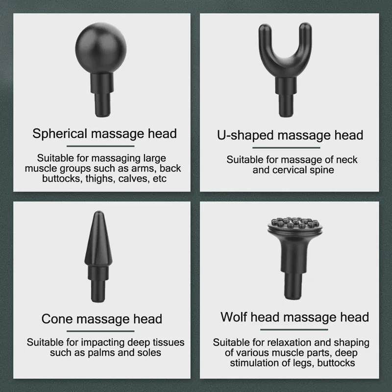 Mini LCD Massage Gun Pistola Touchscreen Diepe weefsel Percussie Mini Massager Fasciaal pistool voor Pistola Masaje Muscular 220530