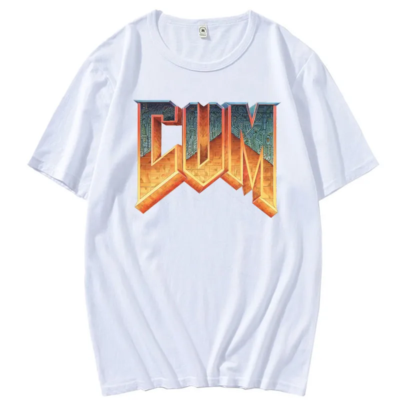 Doom Cum Vintage Gráfico Camiseta Para Homens Algodão Puro 100% Verão Moda Manga Curta Camiseta Homens Euro Tamanho 220712