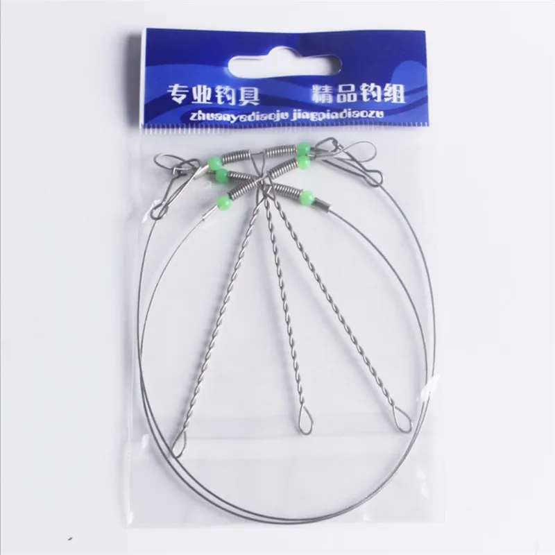 Attrezzi da pesca in acciaio inossidabile Rigs Wire Leader Ganci anti-avvolgimento Staffa di bilanciamento Accessori attrezzatura da pesca