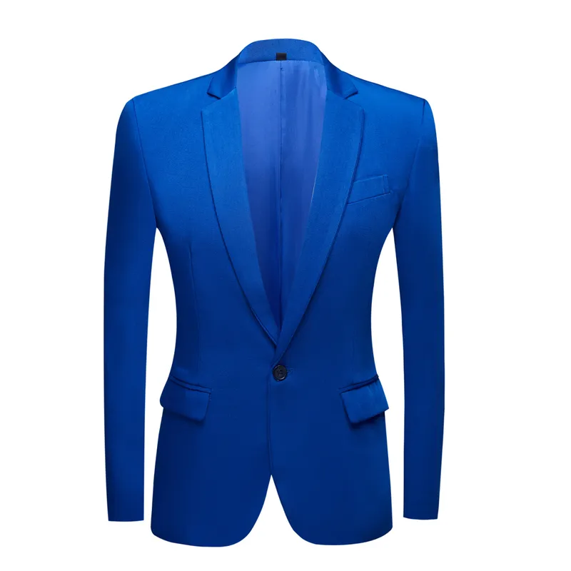 Męska suknia ślubna Royal Blue Garnitury Męskie Blazer Garnitury Evening Club Suit 2 sztuk kurtka + spodnie 220409