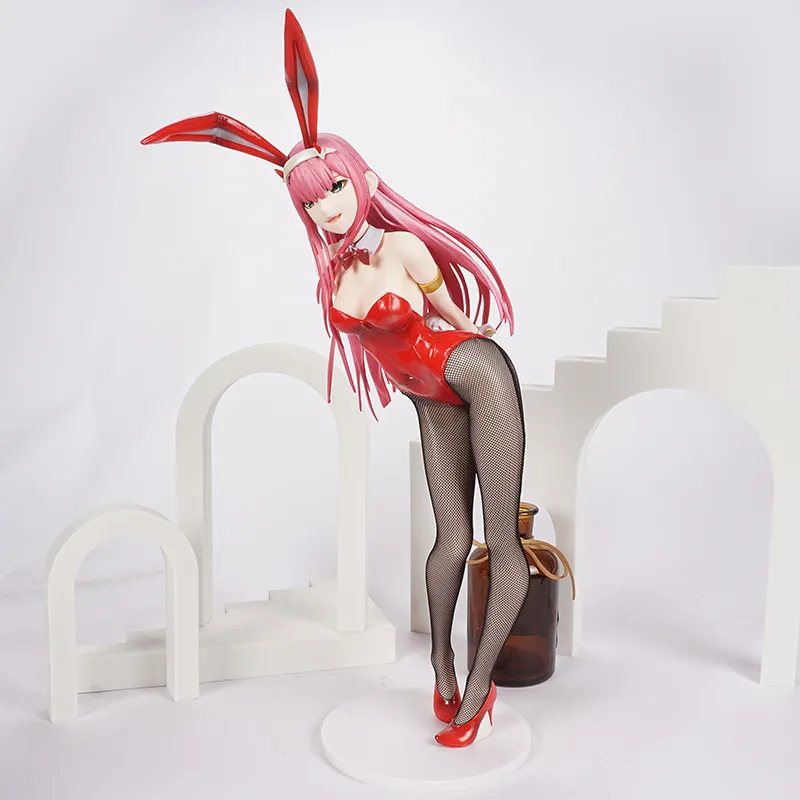 Älskling i Franxx Zero Two Bunny Ver 14 Scale PVC Figure Model Toy Lovely Collection för gåva 220520