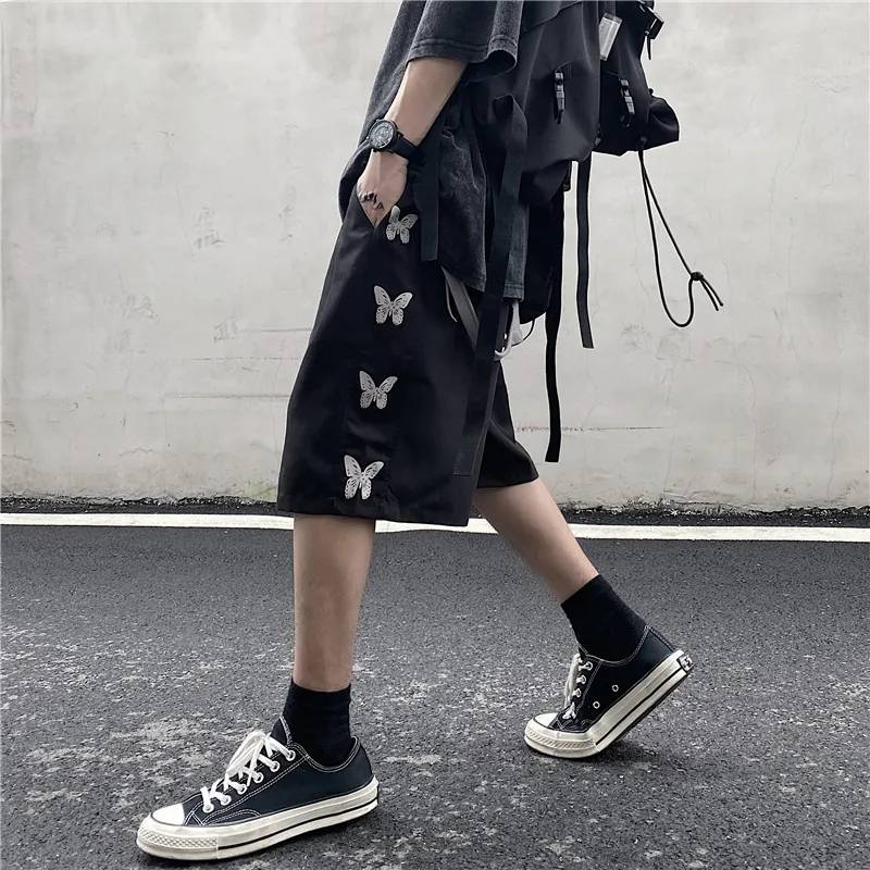 Shorts Men ed Casual Unisex Couples Chic Daily High Street Short Korean Ins Summer Hiphop Streetwear Retro 220524