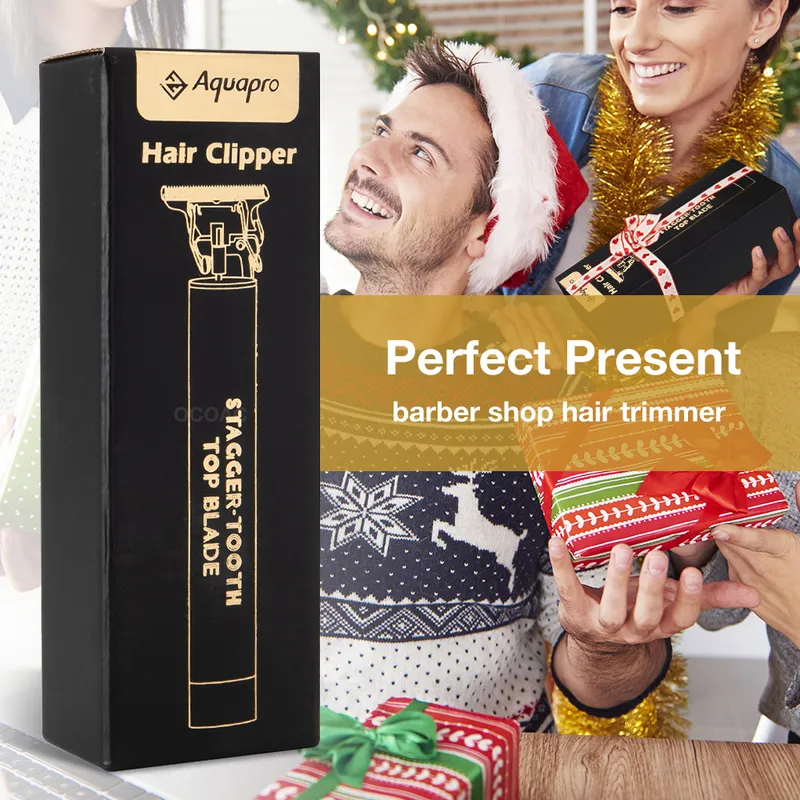 Maszyna do cięcia włosów T9 Vintage Hair Trimmer dla mężczyzn Profesjonalne zapalnice Clippers USB Uładowani elektryczne golarka 220618