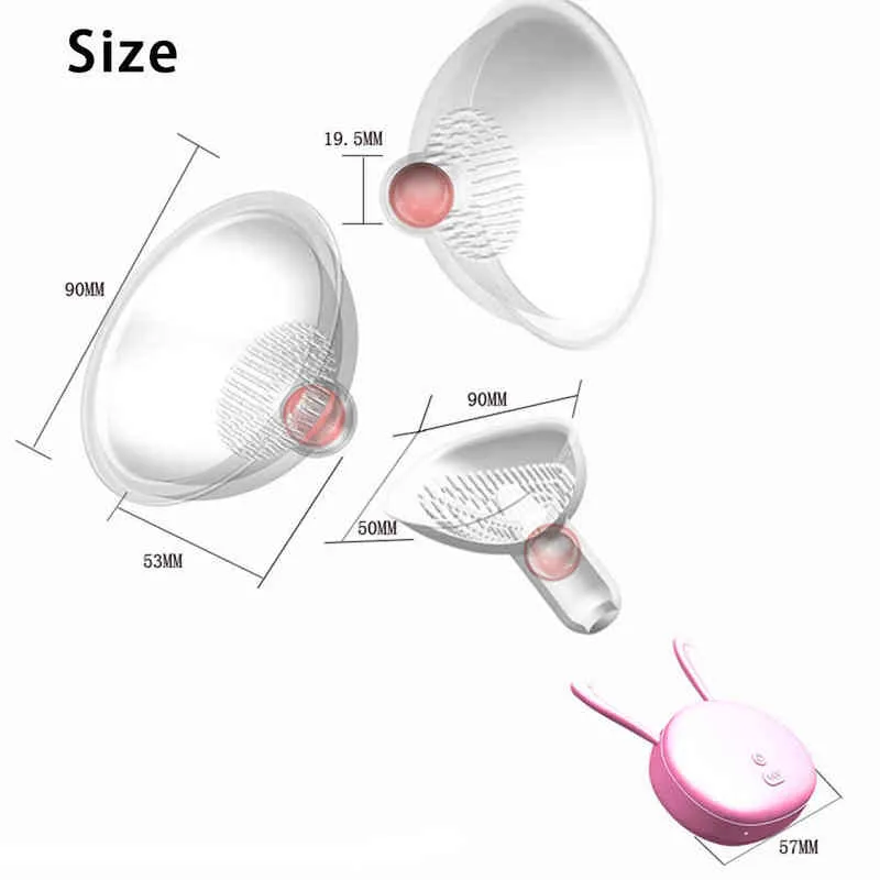 NXY büst arttırıcı 10 hızlı meme ucu enayi vibratör elektrikli göğüs vajinal emme bardağı, masajcı seks oyuncağını kadınlar için büyüt 220611