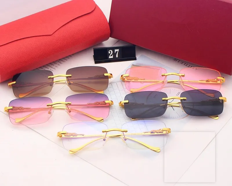 Nouvelles lunettes de soleil en corne de buffle mode sport lunettes de soleil pour hommes femmes sans monture rectangle bambou bois lunettes eyewear301b