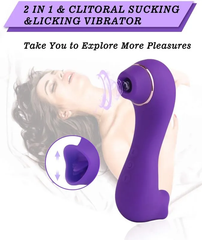 Vibradores sexuales con clítoris lechón para mujeres Nipple Sucker Mujer Clítoris Estimulador Lamiendo Lengua Adultos Vaginal Sex Toys 220310