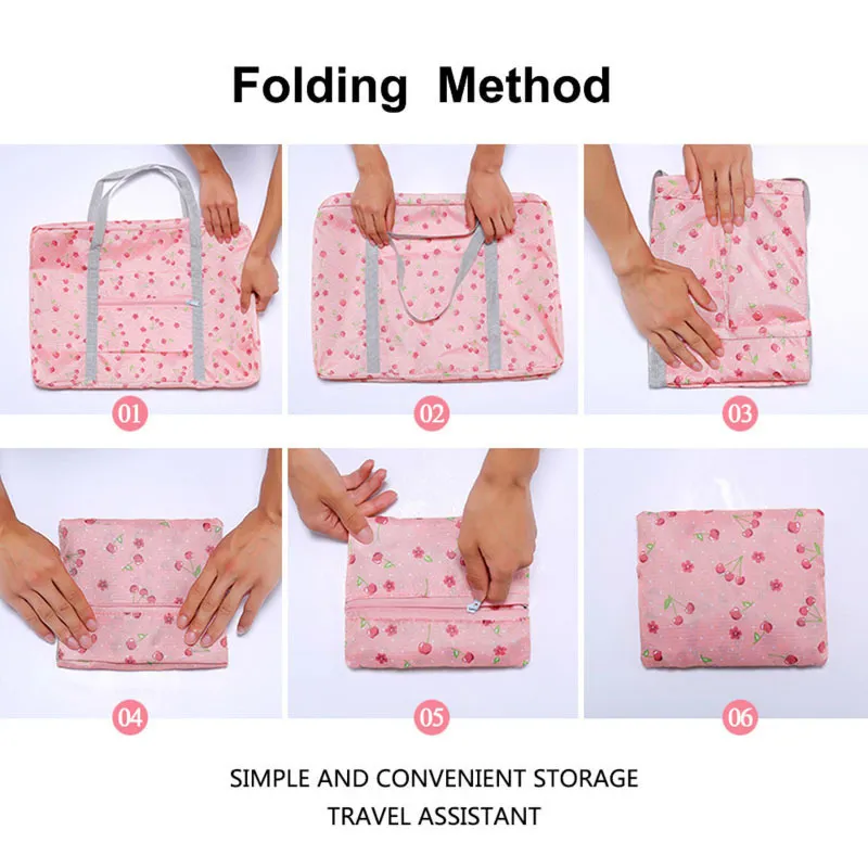 Nylon Foldable Unisex Large Capacity Bag Lage Women WaterProof Handbags Men Travel Bags Clothing Organizer 220701