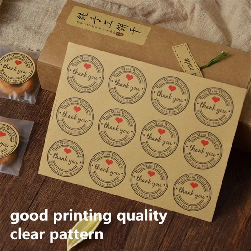 A4 Brown Kraft Paper stickers Self Adhesive Inkjet Laser Printing Labels Drop CX220322