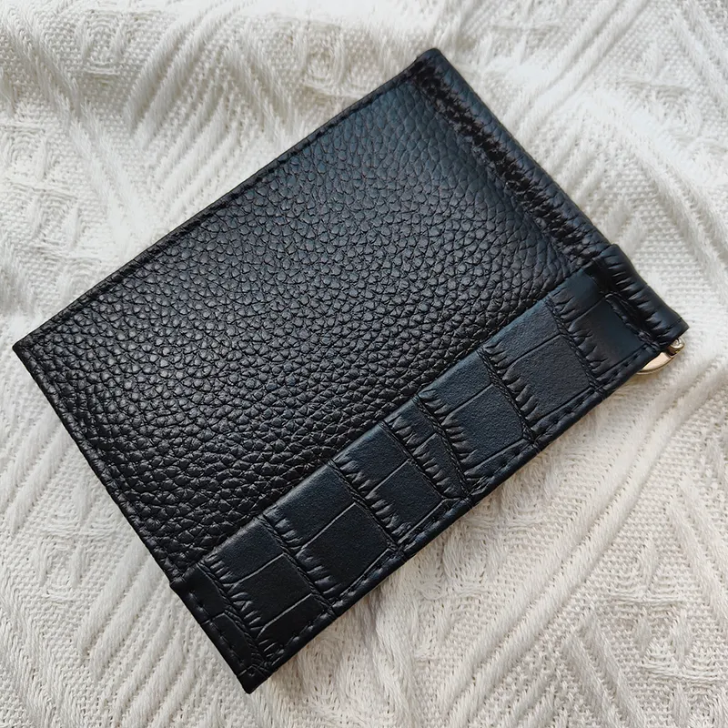 New Men Fashion Wallet Card Holder عالية الجودة جلدية أوروبية الاتجاه الأوروبي الأسود حقيبة حمراء حقيبة قصيرة محفظة رخصة CR2382