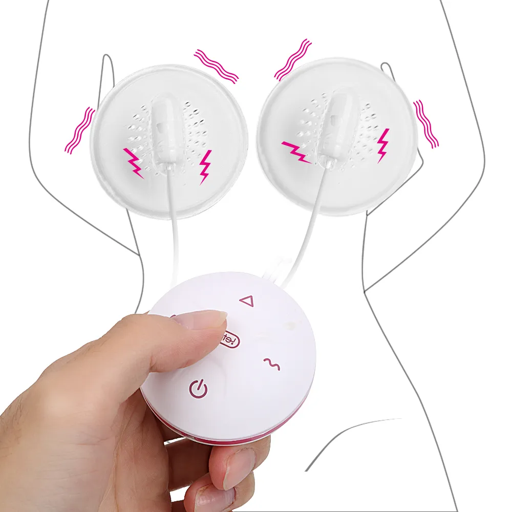 IKOKY Massager Pump Nipple Sucker Breast Stimulator Vibrator sexy Toys for Woman 10 Mode