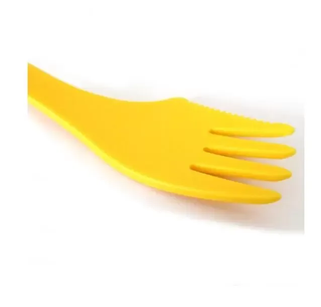 3 In 1 Plastic Flatware Spoon Fork Knife Cutlery Sets Camping Utensils Spork Dinnerware Sets Plastic Travel Gadget Flatware Tool LSK1392