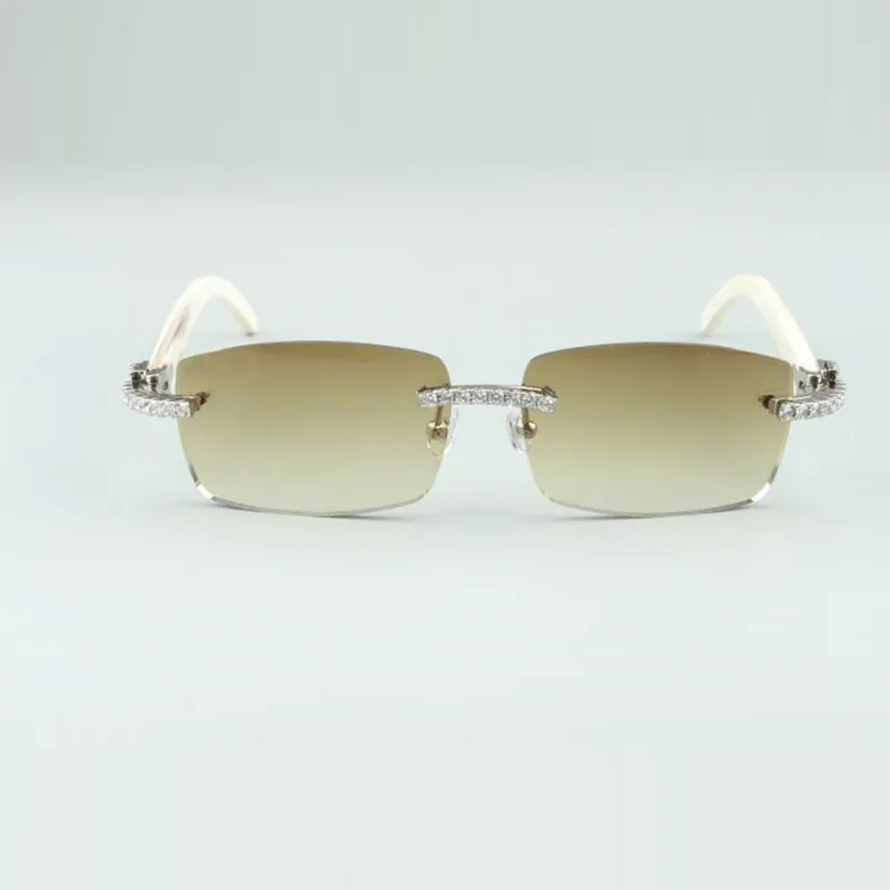 endless diamond buffs sunglasses 3524012 with natural white horns legs and 56 mm lens298P