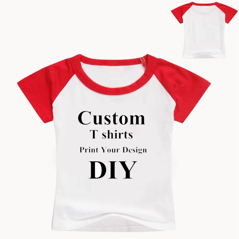 2 16Years Kinderen Aangepaste Gedrukte vrijetijdsthirt Harajuku Boys Diy Your Like P O of T Shirt Name Design Custom Girls Top 220614