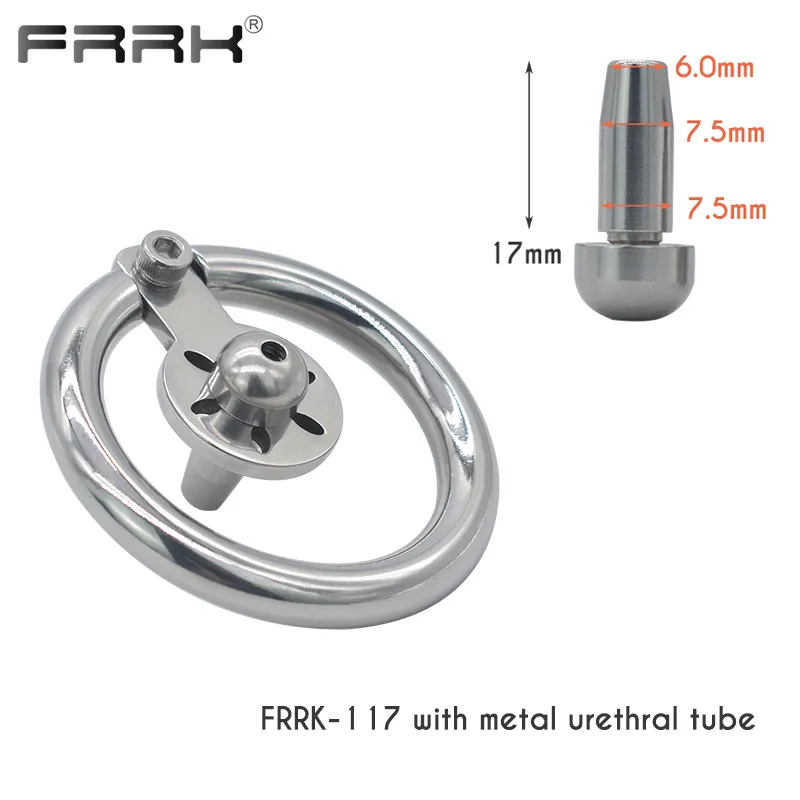 FRRK tranche mince 24mm Cage de chasteté petit anneau de pénis serré serrure de bite léger Strapon BDSM jouets sexuels pour hommes 220414