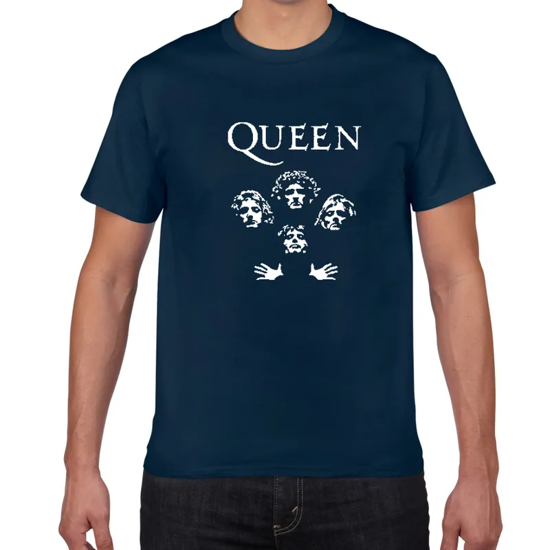 Freddie The Queen Band TShirt Mens Hip Hop Rock Hipster T Shirt Casual Tshirts Glitter Rock Band harajuku Top Tees 220520