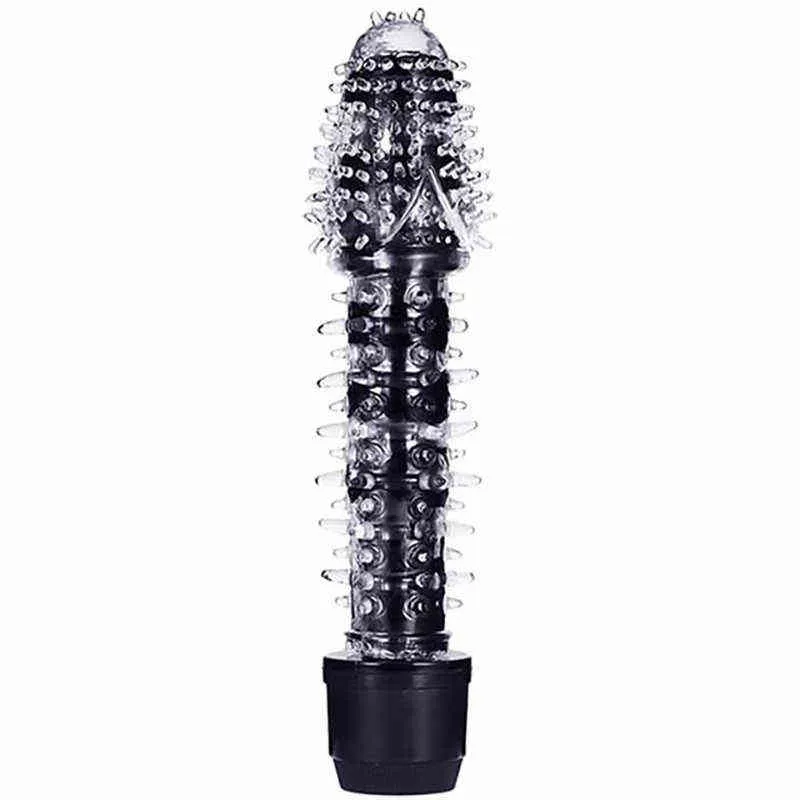 NXY Vibrators Seksspeeltjes voor Dames Siliconen Barbed Spike Dildo Vibrator Vaginale Clitoris Masturbator Speelgoed Volwassen Games Strawberry Lube 0407