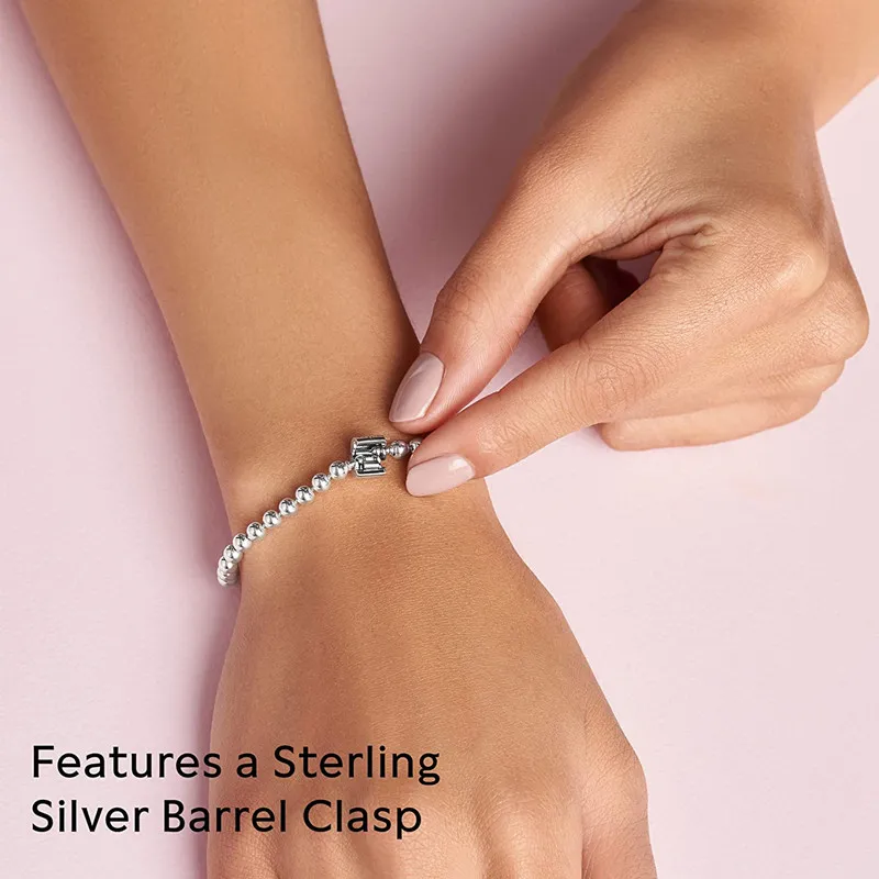 Bead Chain Bracelet 925 Sterling Silver Fit Original Bracelet Charm Rose Gold Sliver Elegant Bracelet Girl Lucky Jewelry