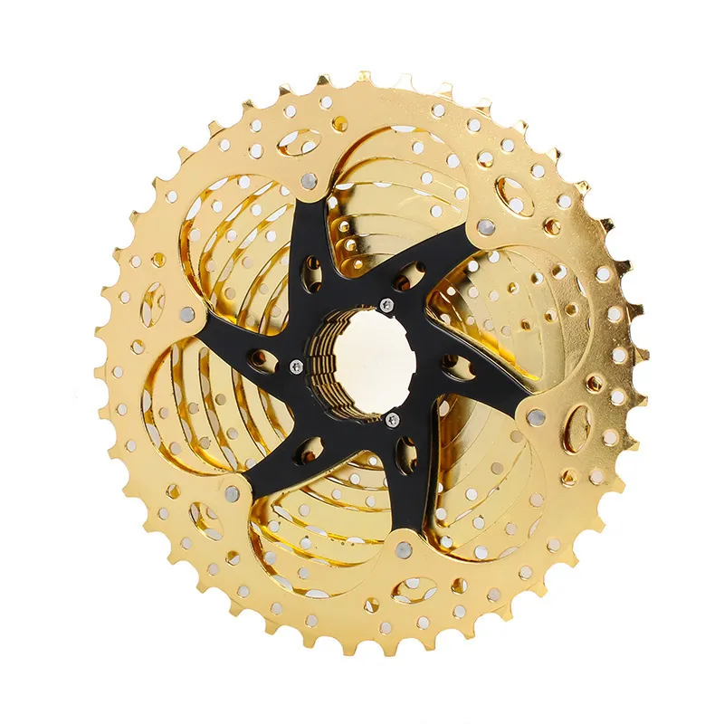 Sunshine Cassette 8 9 10 vitesses doré roue libre vtt pignon vélo accessoires pour S Sram vélo 220429