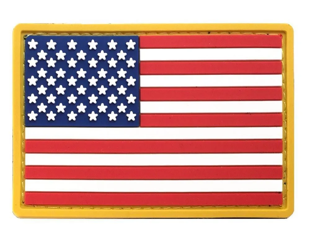 Американский флаг ПВХ патч США Соединенные Штаты Америки военный патч тактический эмблема американский резиновый флаг значков