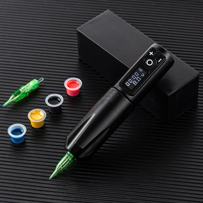 Tattoo Machine Ambition Portable Wireless Pen Lithium Battery Power Supply Block 1650mAh LED Digital Display Equipment 220829