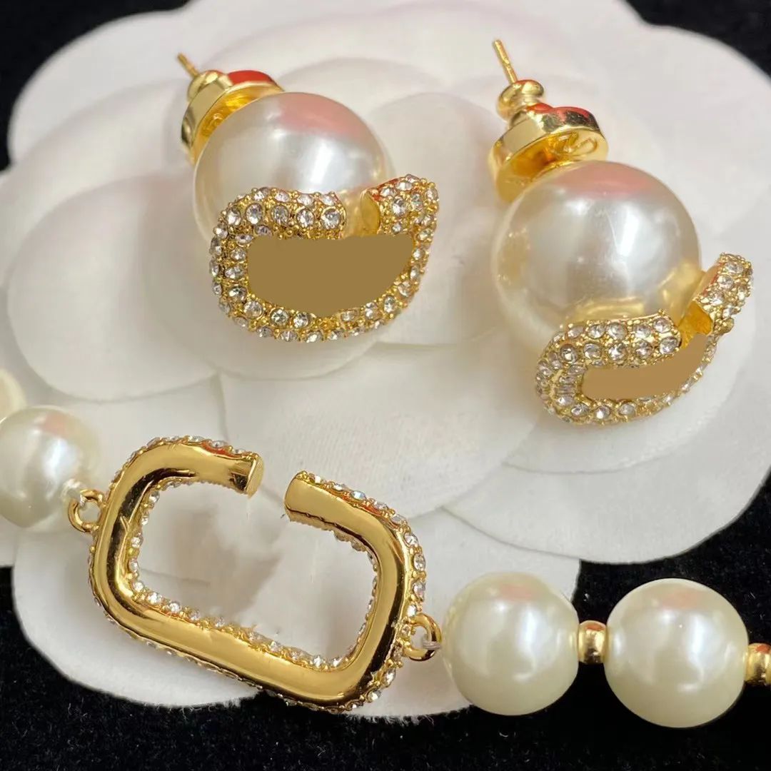 Femmes courte chaîne de perles strass orbite collier clavicule chaîne baroque perle colliers ras du cou pour femmes bijoux cadeau Brac273A