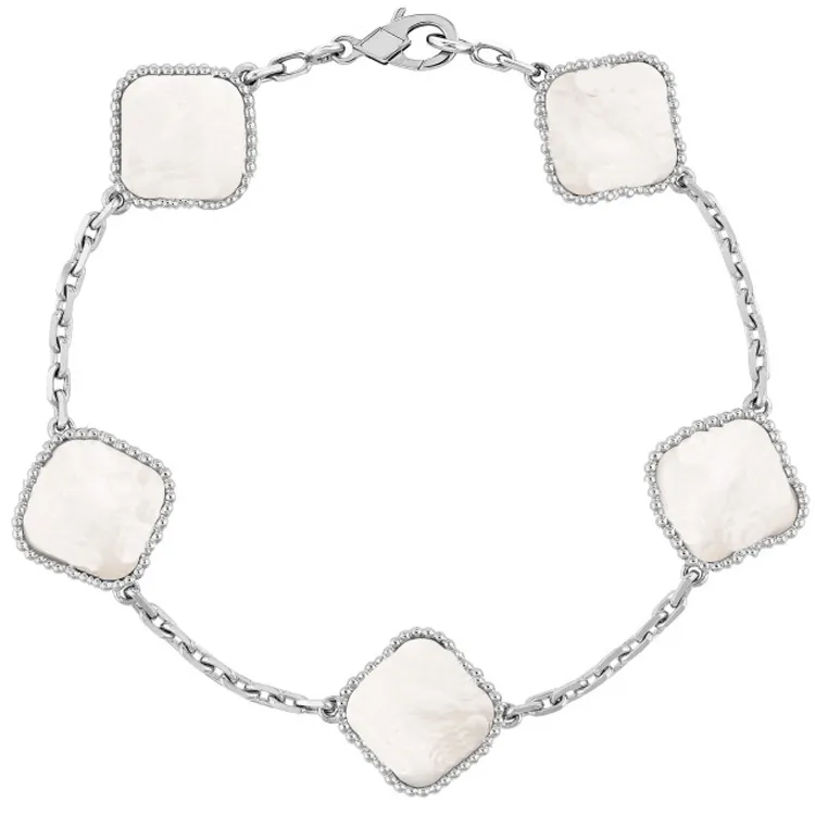 Collier de créateurs de bijoux pour femmes à la mode, colliers de trèfles porte-bonheur, 10 motifs, bracelet et boucles d'oreilles, ensemble chaîne fête Stainl235e