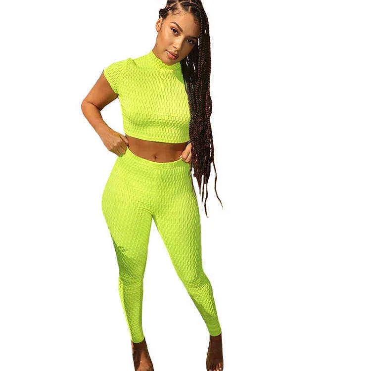 M2023 women's casual pineapple cloth yoga sports suit