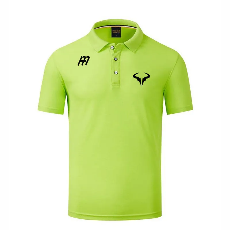 Rafael Nadal Andy Murray Herren-Poloshirt mit Markenlogo, modisches Mesh-Revers, Sport-Kurzarm-Top-T-Shirt 220714